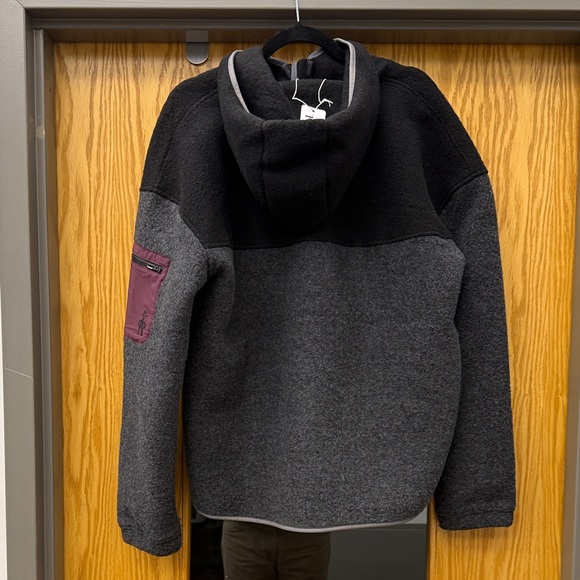 Smartwool Men’s Hudson Trail Jacket - Black, Gray, and Maroon - Picture 12 of 12